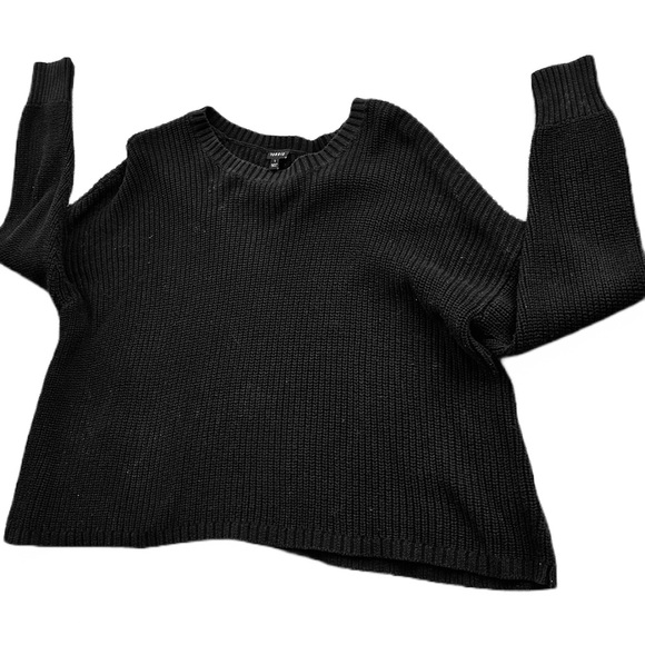 Torrid Black Crop Sweater - Picture 1 of 5